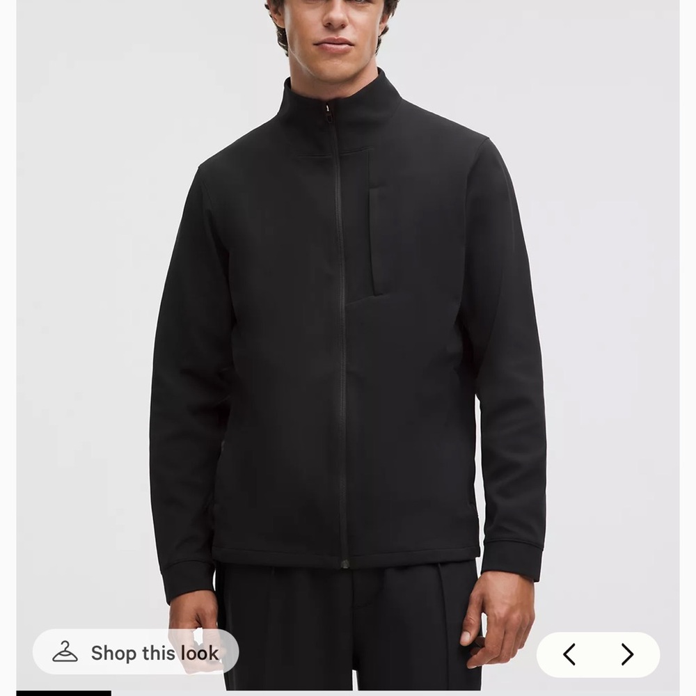 lululemon athletica Men's Black Lightweight Shirt Jacket